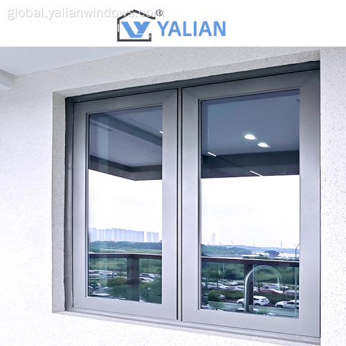 Swinging Windows Aluminum Alloy Casement Windows Soundproof Function Factory